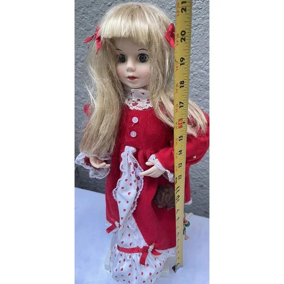 Vintage Telco Motionettes Of Christmas 1989 Blonde Girl in Nightgown & Slippers - Picture 13 of 16